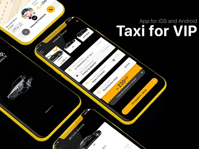 App Taxi VIP android app art cool design illustration interface ios mobile taxi ui ux vip