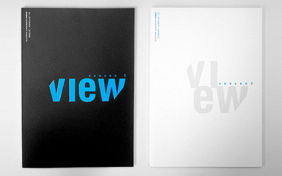 Magazine VIEW cover design editorial design