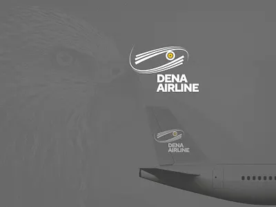 Dena airline logo - Eagle form airline airplane animals bird logo branding corporate design eagle graphicdesign grid icon identity design layoutdesign lettermark logo logo design logotype print typogaphy