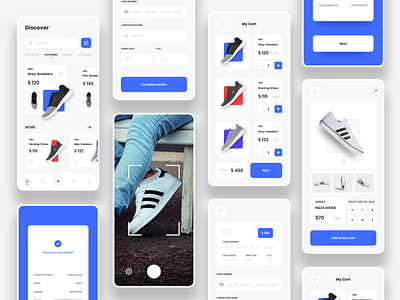 E-Commerce Shoe Store app 2019 2019 trend 2020 3d animated app clean ui ecommerce ecommerce app interaction isometric map mobile popular shoe sneaker top ui ui uiux ux