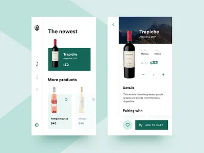 Wine app app app design design app exploration interface interface design minimal ui ui design ux ui ux design wine wine bottle