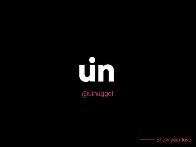 @uinugget Branding brand branding branding design design flat minimal type typography ui uinugget ux web