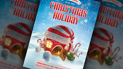 Christmas Holiday Flyer celebration christmas christmas bash christmas festival christmas flyer christmas night christmas party club event festival flyer holiday invitation merry christmas new year new year flyer new year party new year poster party poster