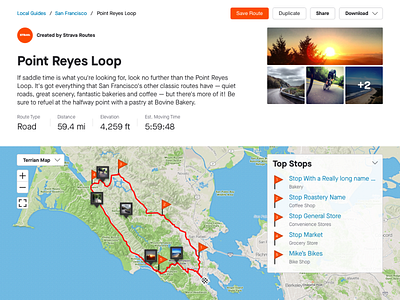 Route Detail details map polyline routes strava web