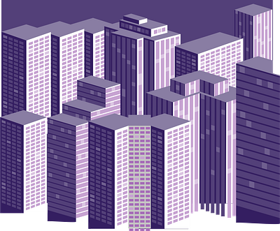 City 2d adobe illustrator city design flat illustration landscape monochrom vector