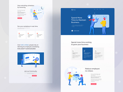 landing page exploration agency agency website business character color data data visualization design growth header illustration illustrations landing problemsolving research ui ux web website