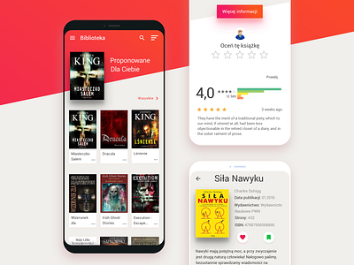 Library Application app library mobile ui ux