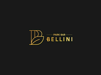 Park Bar Bellini logo concept branding company design graphic design illustrator lettermark logo logo design logo exploration