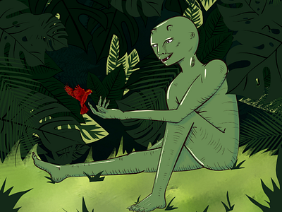 Forest Alien tropical forest alien green
