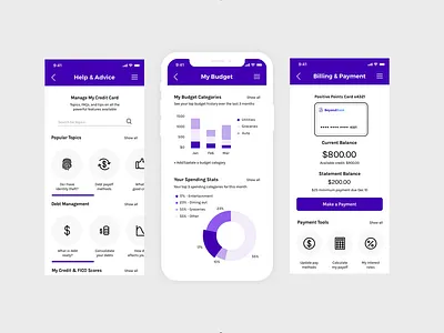 Beyond Bank / Mobile Credit Card App design mobile app uidesign uxdesign