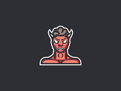 Devil Boy boy branding design devil flat illustration illustrator logo mascot mascot logo mascotlogo orange red vector