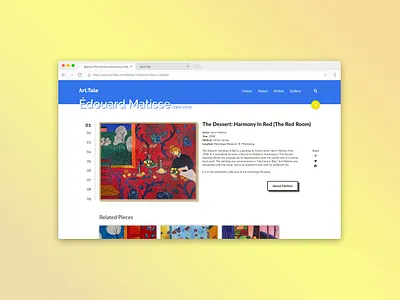 Art.Tale - Édouard Matisse art dailyui matisse search ui web webdesign