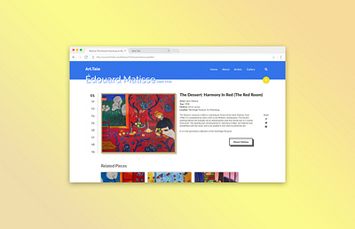 Art.Tale - Édouard Matisse art dailyui matisse search ui web webdesign