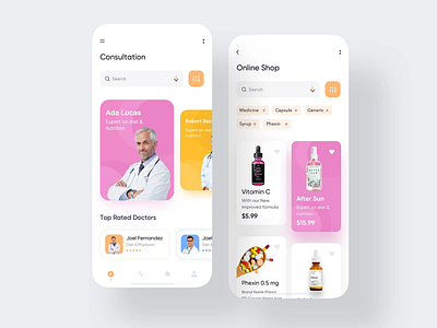 Online Consultation App app design app concept app ui design conceptual design consultation dark app dashboard designer ecommerce health health app healthcare mobile physician typography user interface