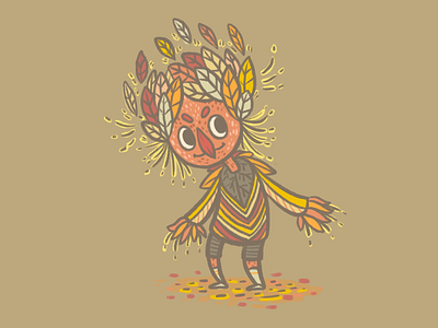Fall buddy character characterdesign design fall fall colors illustration procreate