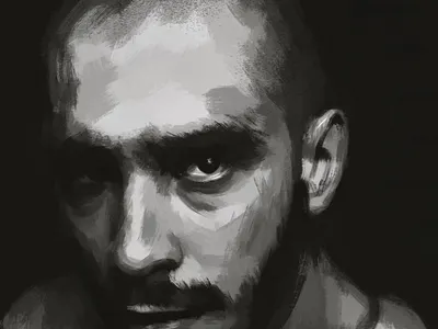 BW portrait black and white bw dark digital art digital painting eyes face graphic design human illustraion ipadproart music portrait procreate портрет
