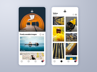 Unsplash App Redesign app app design clean design navigation navigation bar photography redesign ui ui ux ux ux design uxdesign