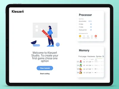 Kieszeń Studio assembly code programming ui