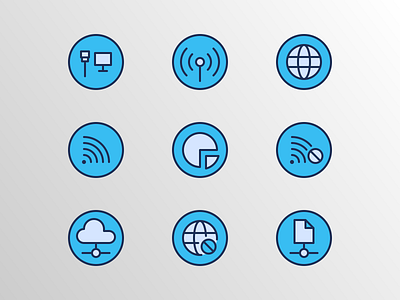 Network UI Badge (Filled Outline) app badge communication creative design doodle filled outline flat icon icon bundle icon set iconfinder internet network pictogram technology ui uiux vector web