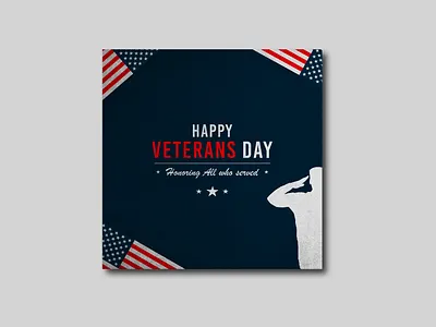 Veterans Day Post behance branding design free free vector graphic graphic design graphic out poster social media design typography vector vectors veterans day