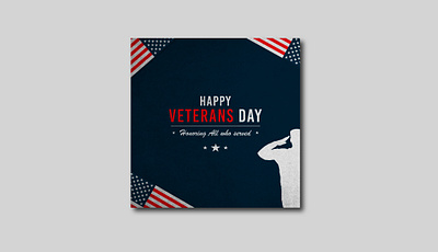 Veterans Day Post behance branding design free free vector graphic graphic design graphic out poster social media design typography vector vectors veterans day