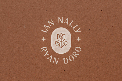 Save The Date - 2 branding burnt orange crest typogaphy wedding