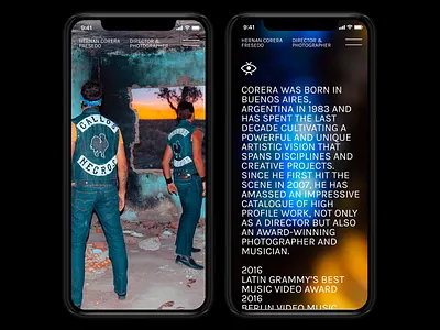 Hernan Corera - About aboutus argentina buenos aires identity los caballos type typography ui ux website website concept website design