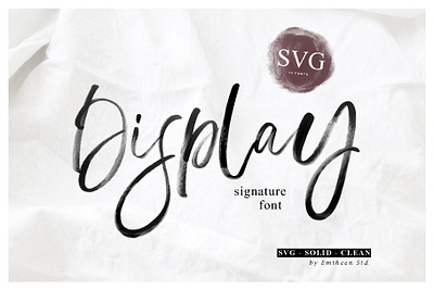 Display Signature Font SVG animation branding design icon illustration illustrator lettering logo type typography vector