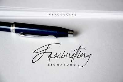 Fascinating Signature branding design icon illustration lettering logo type typography vector website