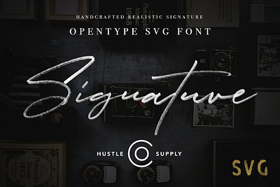 JV Signature SVG Opentype SVG FONT branding icon illustration lettering logo minimal type typography vector website
