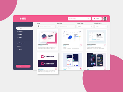 Dribbble Desain adobexd application ui best concept desain design dribbble ui uiux web