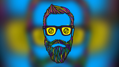 Best ever beard Man I have made. beard branding colours design graphicting hand drawn icon illustator illustration logo logo design photoshop vector