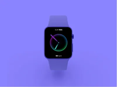 🍎 iWatch Active BPM Concept animation design figma fitness tracker gradient illustration interaction ios iwatch pulsing animation smartwatch ui uiux ux