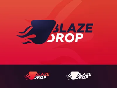 Logotype BlazeDrop csgo dribbble drop fire fire logo game logo illustration logo logodesign logotype red logo vector лого