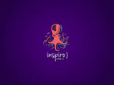 Octopus Logo | Inspiro Camp -2019 Logo | Tech event adobe illustrator event illustraion illustrator inspiro logo octopus technology