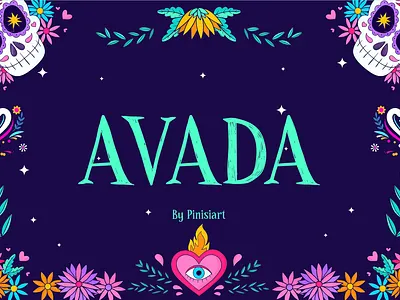 AVADA branding children cute design display font font funny gaming kids poster youtube