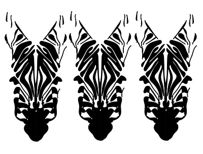 Zebra Pattern brush illustraion vector