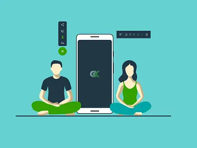 General Knowledge design fab illustration logo ui vector