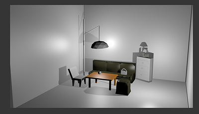 Living Room Scene blender3d interior design