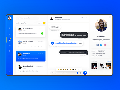 Direct message Redesign adobexd chat messaging messenger uiux user