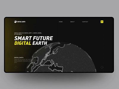 Digital Earth 3d 3d animation animation color design digital earth earth motiongraphics ui ux