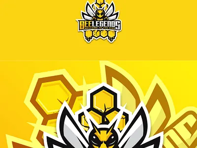 BeeLegends branding design illustration logo logodesign