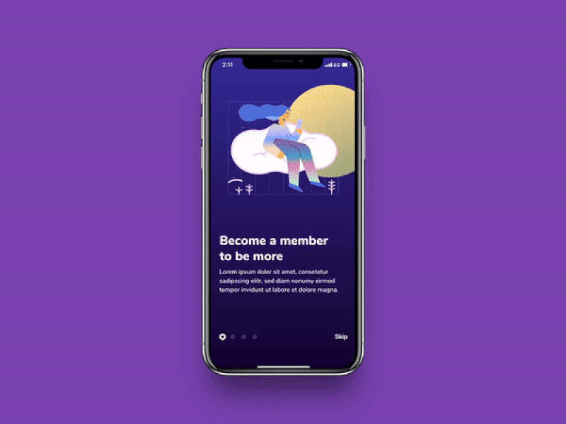 Onboarding Marketplace - Transition animation app gif marketplace onboarding onboarding screen ui