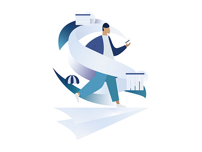 Catalog Illustration design gradient illustration ui
