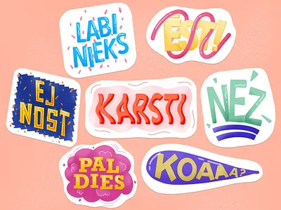 Messenger stickers drawing illustration messenger mobile stickers typography whatsapp