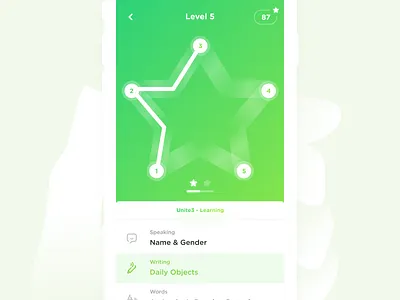 LingoChamp Premium app china learn lingochamp pentagram study ui white
