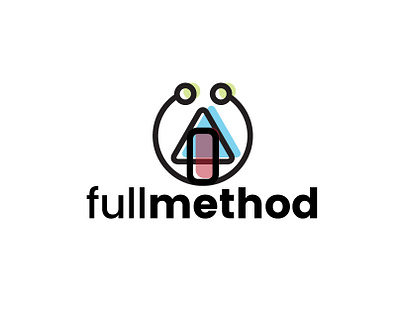 Full Method circle geometric logo logo design minimalistic modern symbol triangle
