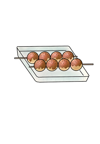 Dango dango design icon illustration japanese food kawaii vector