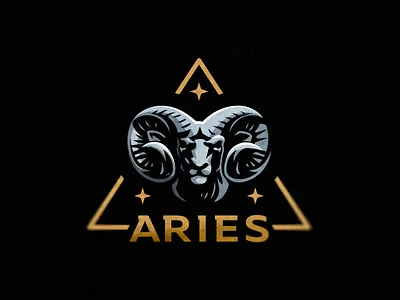 Aries logo aries bighorn logo ram star zodiac