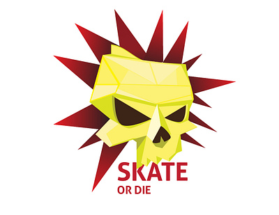 Skate or Die 99 branding design illustration logo logodesign punk skate skateboard skateboarding skater skull skull and crossbones skull art skull logo skulls vector